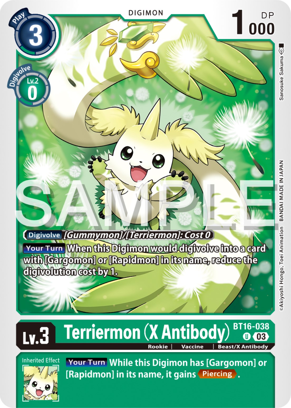 Image of Terriermon (X Antibody) [BT16-038] [Beginning Observer]
