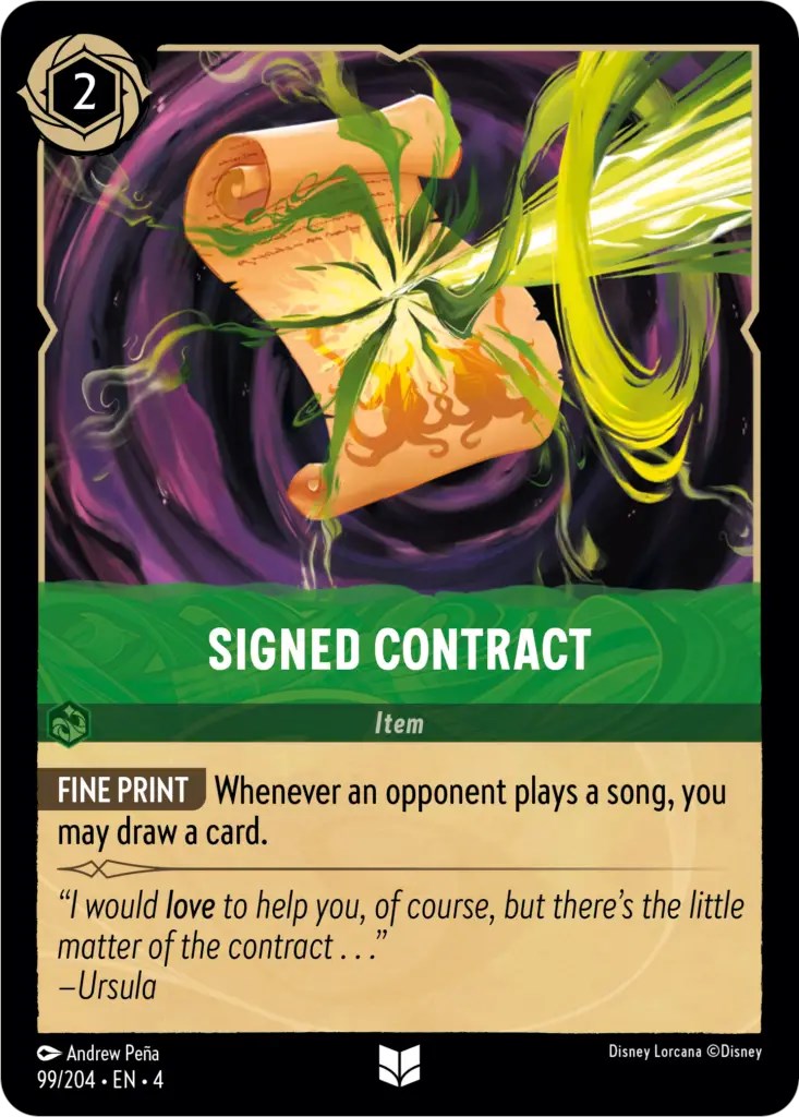 Image of Signed Contract (99/204) [Ursula's Return]
