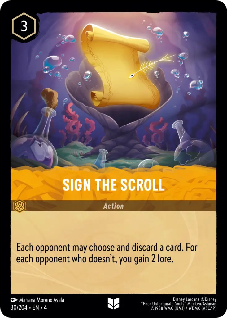 Image of Sign the Scroll (30/204) [Ursula's Return]