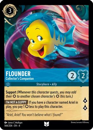 Image of Flounder - Collector's Companion (144/204) [Ursula's Return]