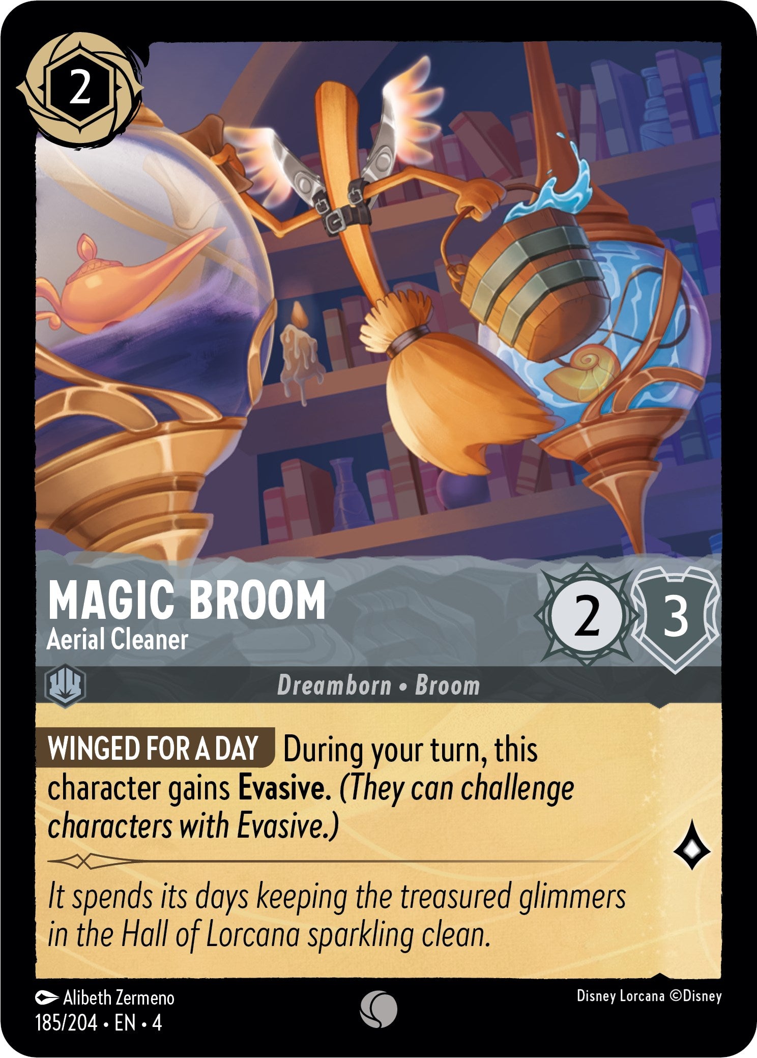 Image of Magic Broom - Aerial Cleaner (185/204) [Ursula's Return]