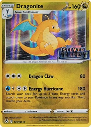 Image of Dragonite (131/195) (Silver Tempest Stamped) [Sword & Shield: Silver Tempest]