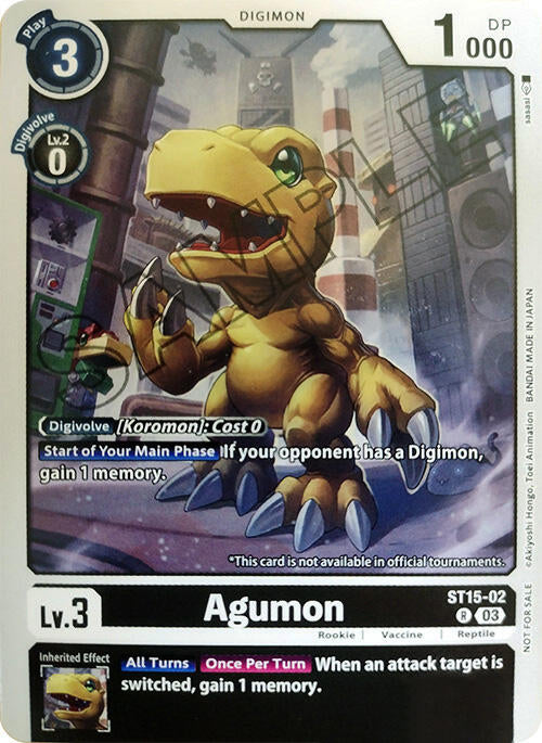 Image of Agumon [ST15-02] (Demo Deck Exclusive) [Starter Deck: Dragon of Courage]