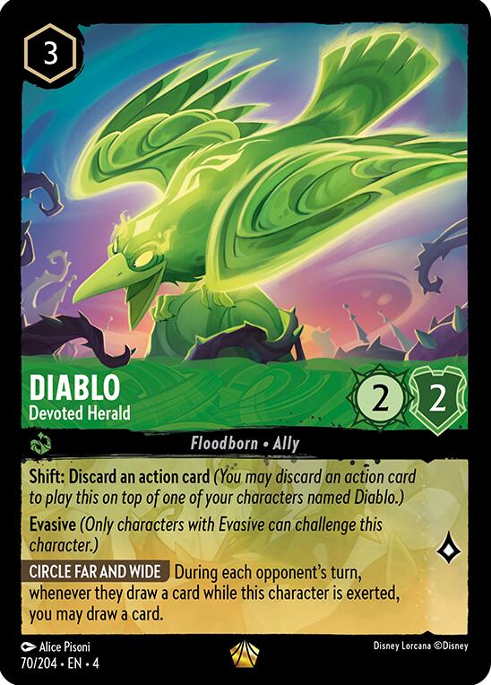 Image of Diablo - Devoted Herald (70/204) [Ursula's Return]