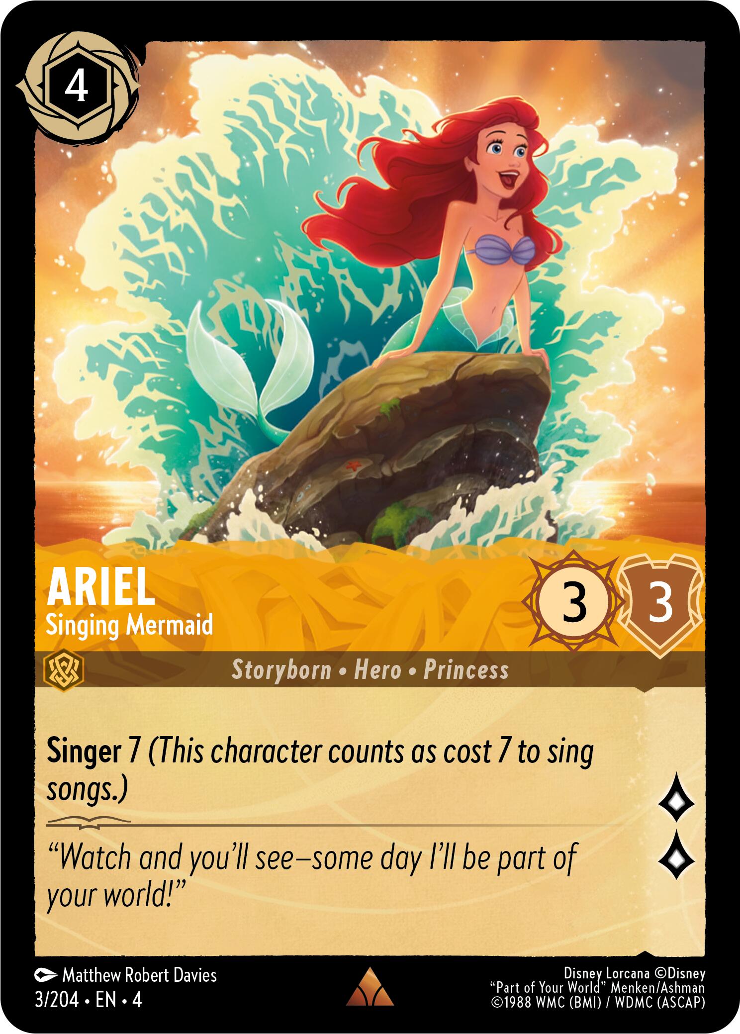 Image of Ariel - Singing Mermaid (3/204) [Ursula's Return]