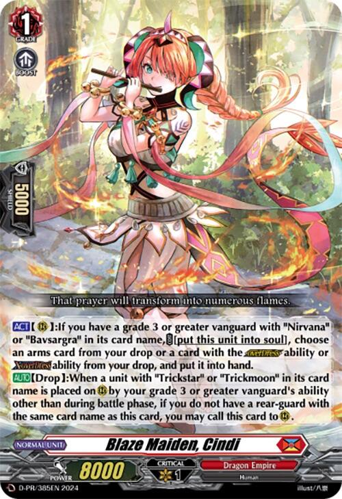 Image of Blaze Maiden, Cindi (D-PR/385EN) [D Promo Cards]