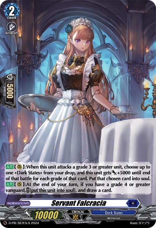 Image of Servant Falcracia (387-S) (Foil) (D-PR/387EN-S) [D Promo Cards]