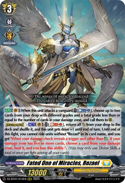 Image of Fated One of Miracles, Rezael (DZ-BT01/010EN) [Fated Clash]