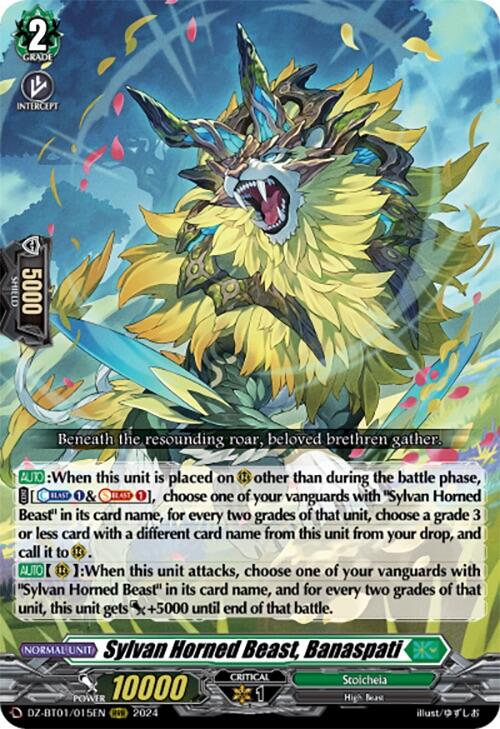 Image of Sylvan Horned Beast, Banaspati (DZ-BT01/015EN) [Fated Clash]