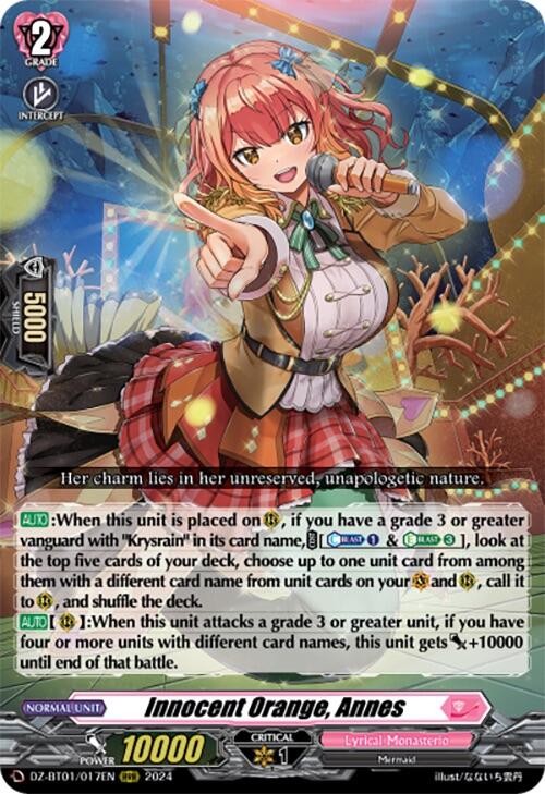 Image of Innocent Orange, Annes (DZ-BT01/017EN) [Fated Clash]