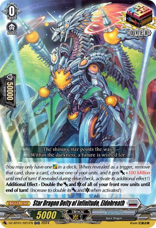 Image of Star Dragon Deity of Infinitude, Eldobreath (ORR) (DZ-BT01/021EN) [Fated Clash]