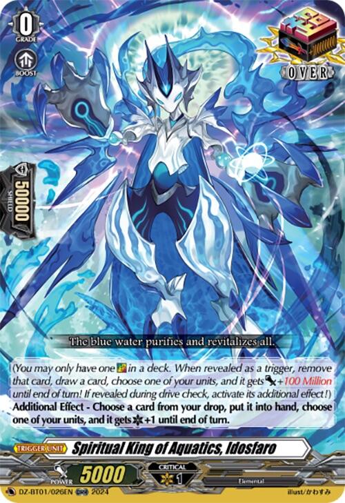 Image of Spiritual King of Aquatics, Idosfaro (ORR) (DZ-BT01/026EN) [Fated Clash]
