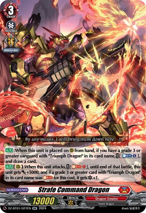 Image of Strafe Command Dragon (DZ-BT01/027EN) [Fated Clash]