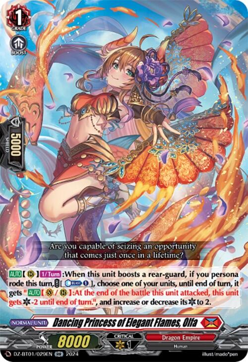 Image of Dancing Princess of Elegant Flames, Olfa (DZ-BT01/029EN) [Fated Clash]
