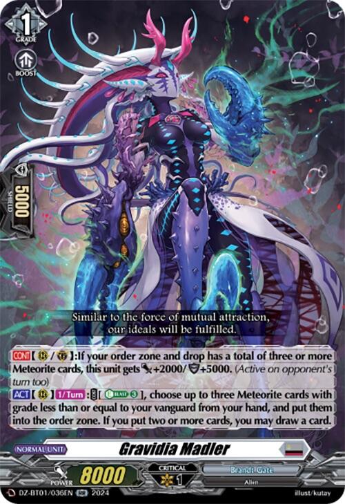 Image of Gravidia Madler (DZ-BT01/036EN) [Fated Clash]