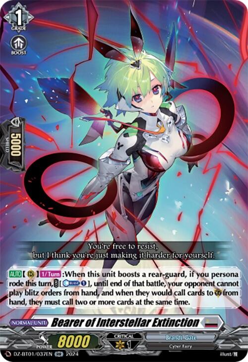 Image of Bearer of Interstellar Extinction (DZ-BT01/037EN) [Fated Clash]