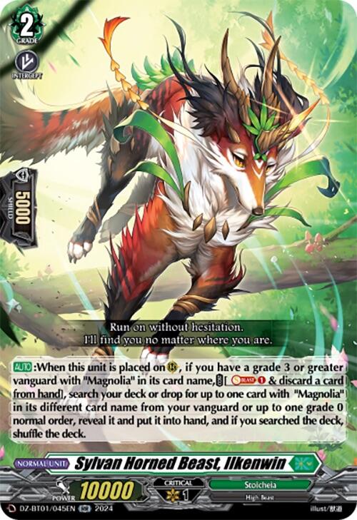Image of Sylvan Horned Beast, Ilkenwin (DZ-BT01/045EN) [Fated Clash]