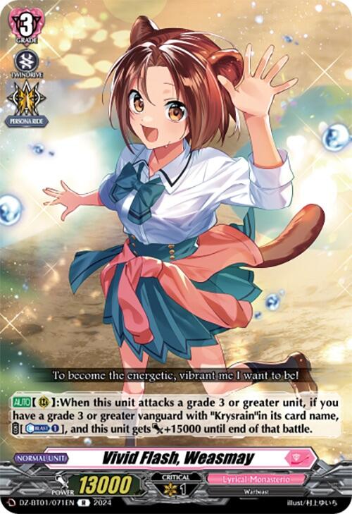 Image of Vivid Flash, Weasmay (DZ-BT01/071EN) [Fated Clash]