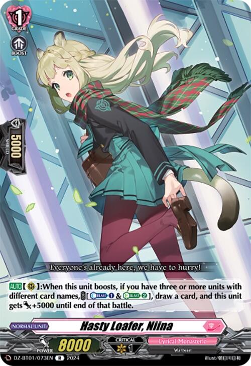 Image of Hasty Loafer, Niina (DZ-BT01/073EN) [Fated Clash]