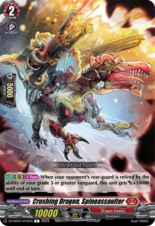 Image of Crushing Dragon, Spinoassaulter (DZ-BT01/075EN) [Fated Clash]
