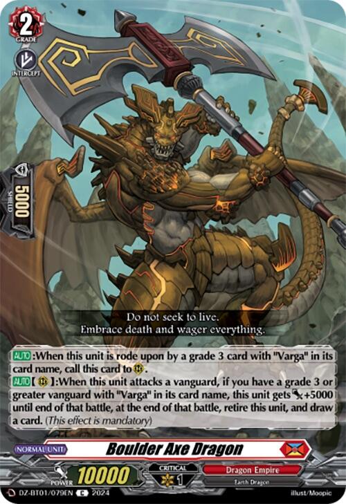 Image of Boulder Axe Dragon (DZ-BT01/079EN) [Fated Clash]