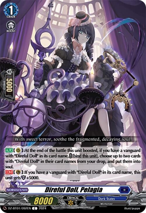Image of Direful Doll, Pelagia (DZ-BT01/092EN) [Fated Clash]