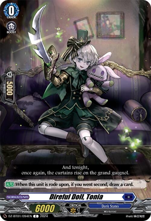 Image of Direful Doll, Tonia (DZ-BT01/094EN) [Fated Clash]