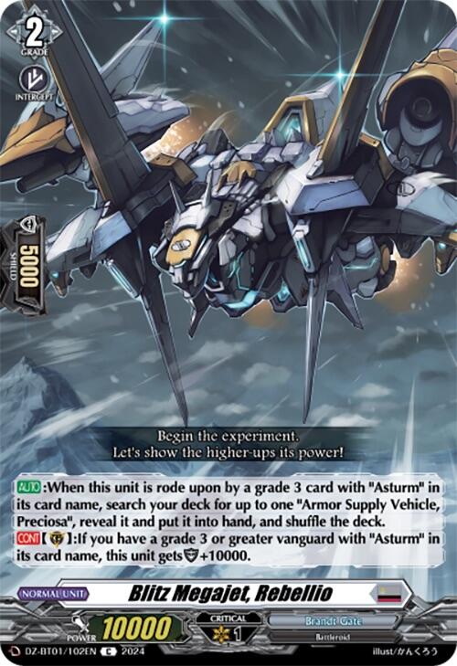 Image of Blitz Megajet, Rebellio (DZ-BT01/102EN) [Fated Clash]