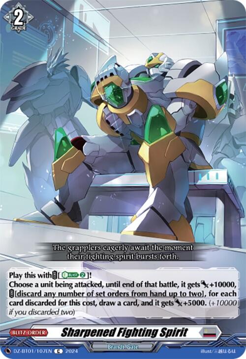 Image of Sharpened Fighting Spirit (DZ-BT01/107EN) [Fated Clash]