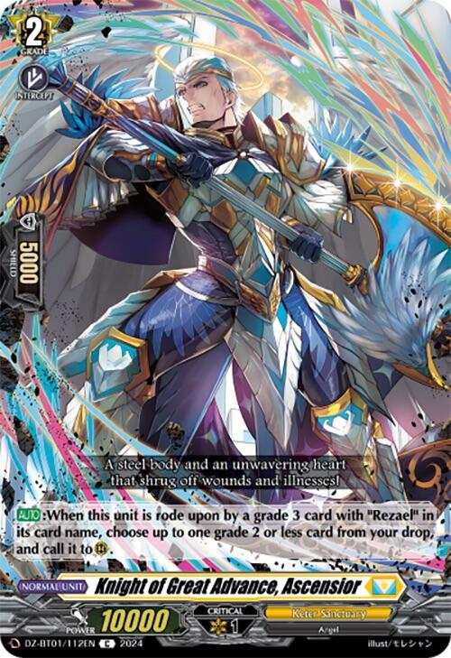 Image of Knight of Great Advance, Ascensior (DZ-BT01/112EN) [Fated Clash]