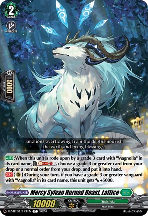 Image of Mercy Sylvan Horned Beast, Lattice (DZ-BT01/121EN) [Fated Clash]