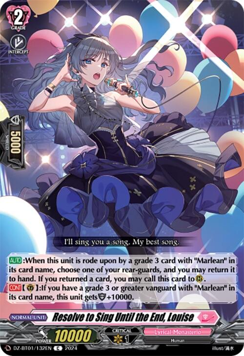Image of Resolve to Sing Until the End, Louise (DZ-BT01/132EN) [Fated Clash]