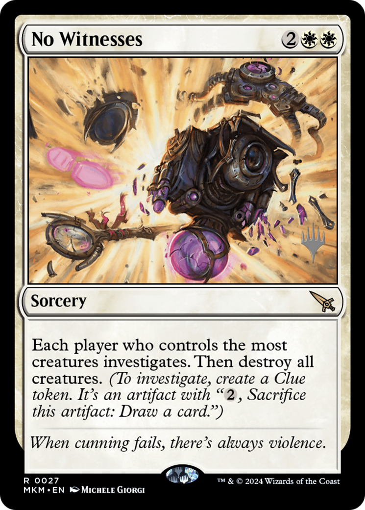 Image of No Witnesses (Promo Pack) [Murders at Karlov Manor Promos]