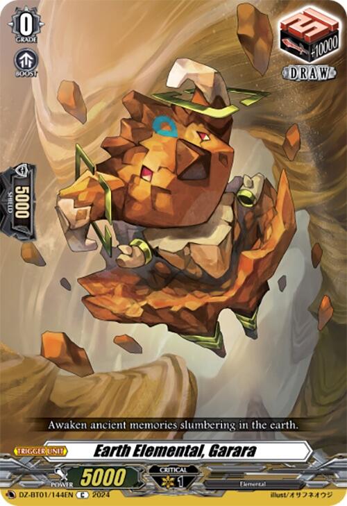 Image of Earth Elemental, Garara (DZ-BT01/144EN) [Fated Clash]
