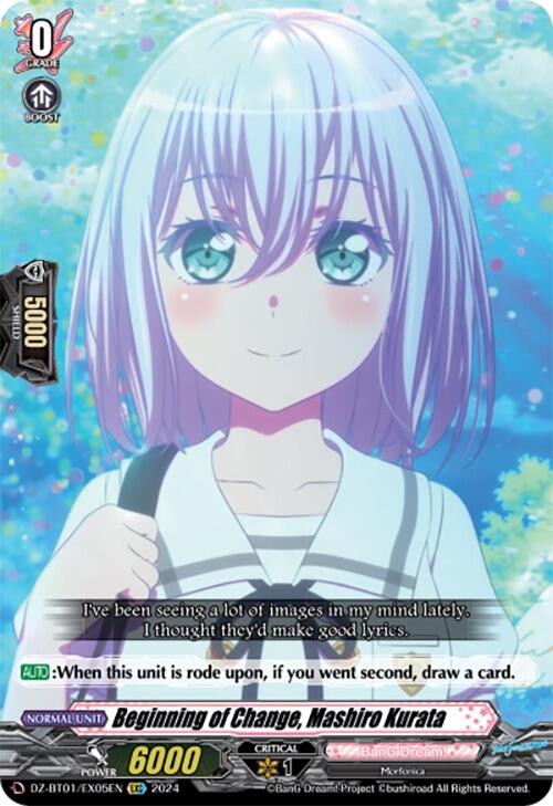 Image of Beginning of Change, Mashiro Kurata (EXC) (DZ-BT01/EX05EN) [Fated Clash]