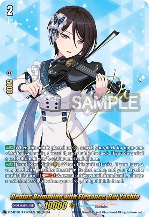 Image of Genius Brimming with Elegance, Rui Yashio (EXS) (DZ-BT01/EXS05EN) [Fated Clash]