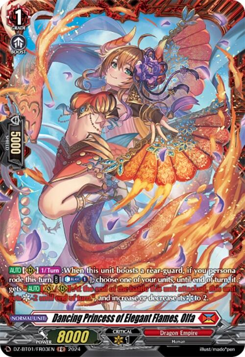 Image of Dancing Princess of Elegant Flames, Olfa (FR) (DZ-BT01/FR03EN) [Fated Clash]