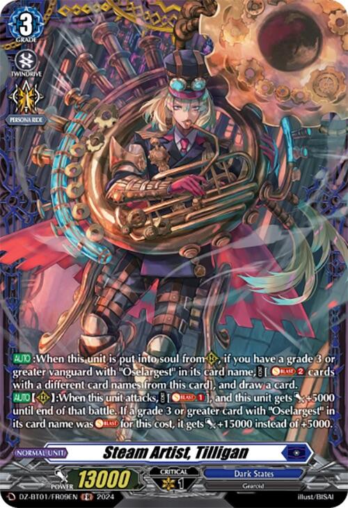 Image of Steam Artist, Tilligan (FR) (DZ-BT01/FR09EN) [Fated Clash]