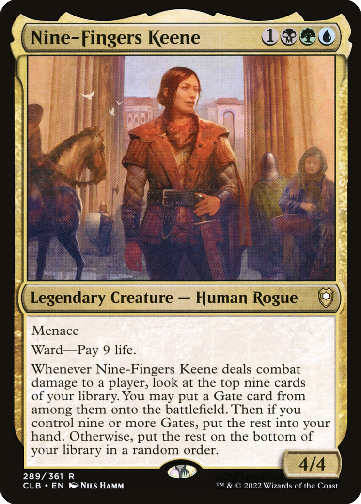 Image of Nine-Fingers Keene [Commander Legends: Battle for Baldur's Gate]