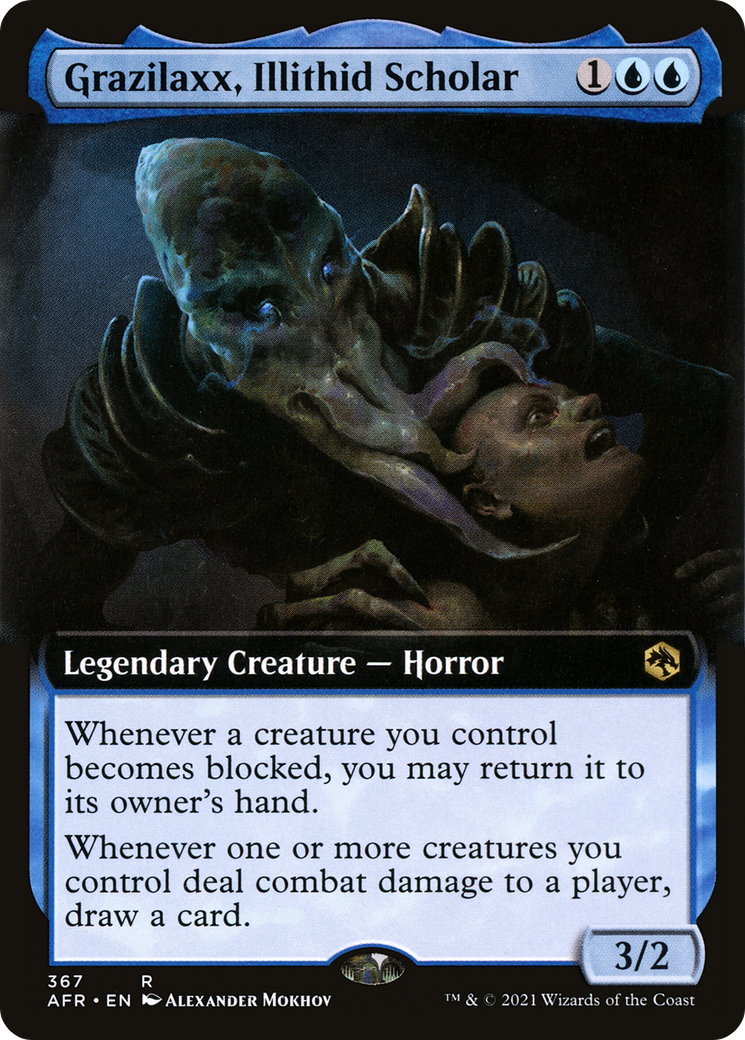 Image of Grazilaxx, Illithid Scholar (Extended Art) [Dungeons & Dragons: Adventures in the Forgotten Realms]