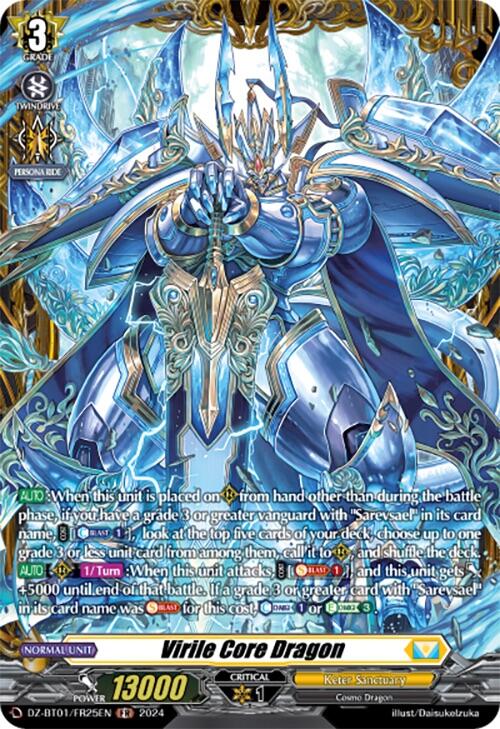 Image of Virile Core Dragon (FR) (DZ-BT01/FR25EN) [Fated Clash]