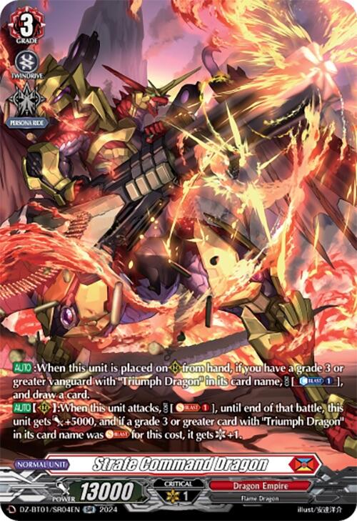 Image of Strafe Command Dragon (SR) (DZ-BT01/SR04EN) [Fated Clash]