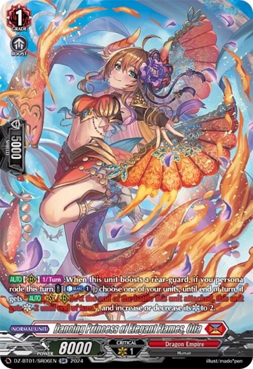 Image of Dancing Princess of Elegant Flames, Olfa (SR) (DZ-BT01/SR06EN) [Fated Clash]