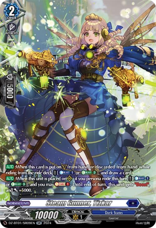 Image of Steam Gunner, Tizkar (SR) (DZ-BT01/SR09EN) [Fated Clash]