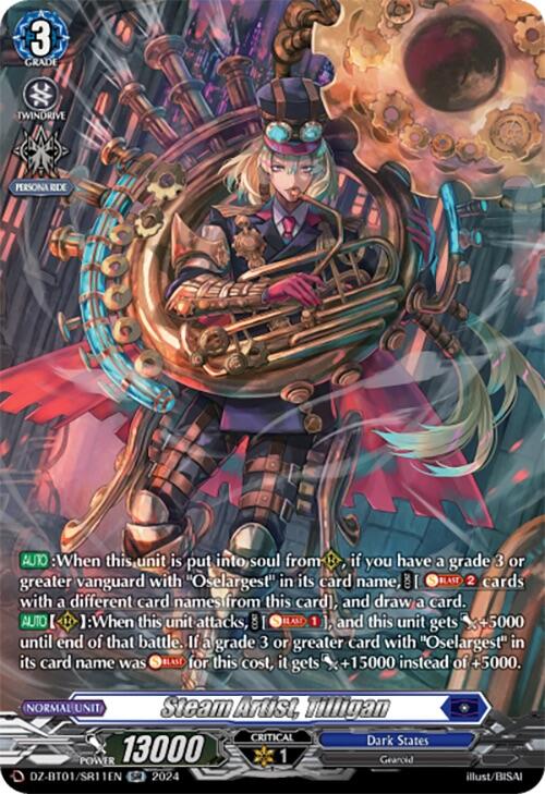 Image of Steam Artist, Tilligan (SR) (DZ-BT01/SR11EN) [Fated Clash]