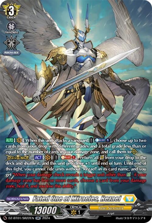 Image of Fated One of Miracles, Rezael (SR) (DZ-BT01/SR22EN) [Fated Clash]