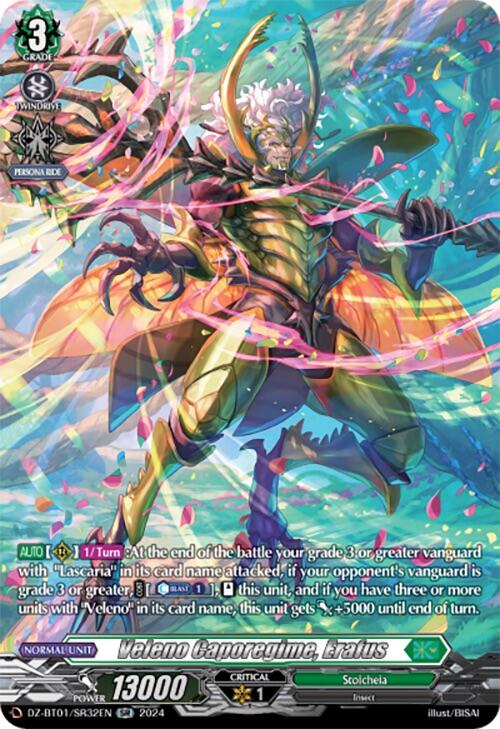 Image of Veleno Caporegime, Erafus (SR) (DZ-BT01/SR32EN) [Fated Clash]