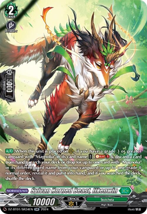 Image of Sylvan Horned Beast, Ilkenwin (SR) (DZ-BT01/SR34EN) [Fated Clash]