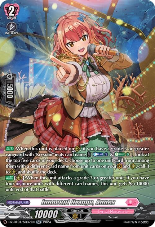 Image of Innocent Orange, Annes (SR) (DZ-BT01/SR37EN) [Fated Clash]