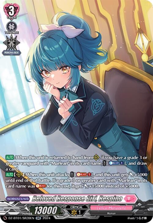 Image of Beloved Response Girl, Respino (SR) (DZ-BT01/SR39EN) [Fated Clash]